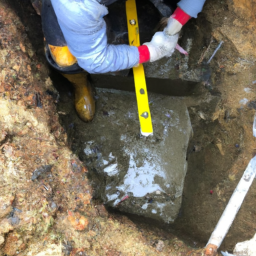 Construction d'un Mur de Soutènement en Blocs de Béton pour un Terrain en Pente Equeurdreville-Hainneville